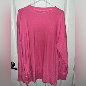 Aerie  Pink Oversized Sweatshirt